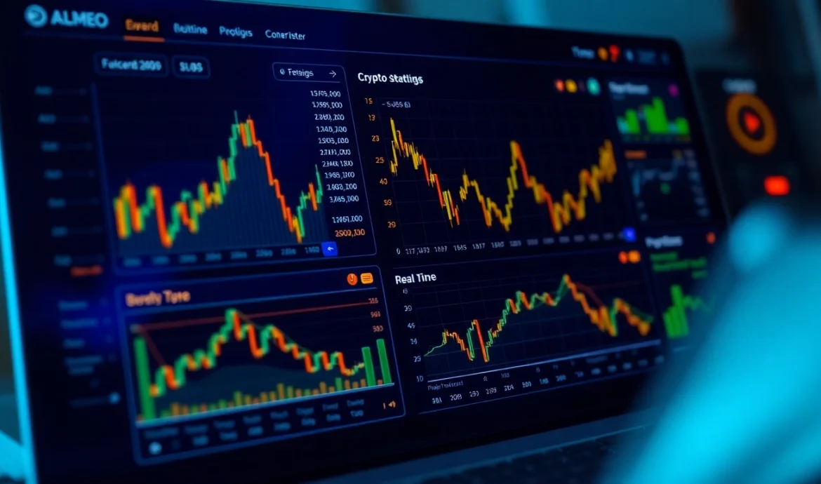 Detailed screenshot of aicoin官网 showing real-time crypto market data and interactive charts for trader analysis.