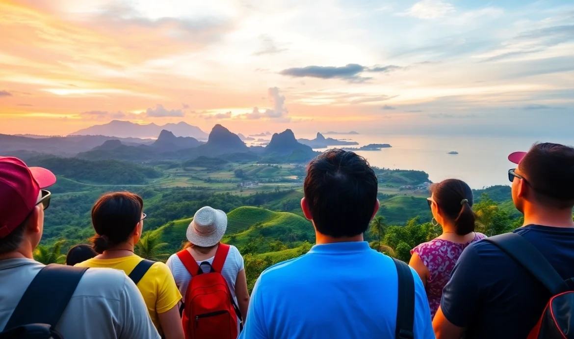 Engaging tour of Bali's scenic beaches with travelers enjoying the sunset, showcasing Indonesia's beautiful landscapes.