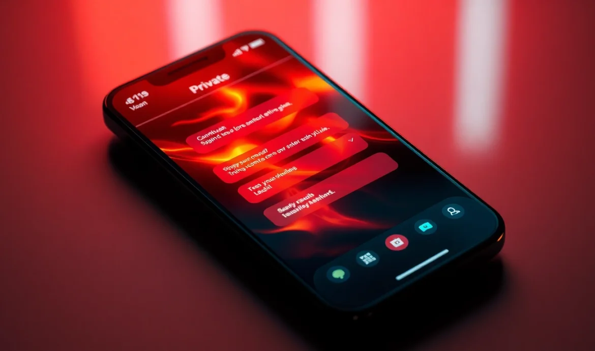 Spicychatai engaging user on a smartphone with vivid visuals and personalized chat interface, highlighting realism and privacy.