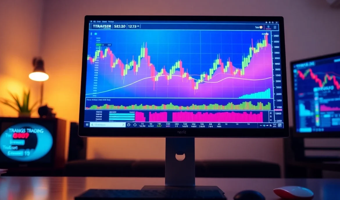 Trading view platform displaying detailed market charts and trading tools for investors